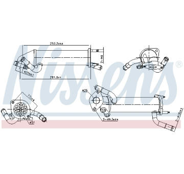 Chladič, recirkulace spalin NISSENS 989449