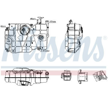 Vyrovnávacia nádobka chladiacej kvapaliny NISSENS 996162