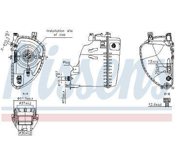 Vyrovnávací nádoba, chladicí kapalina NISSENS 996213