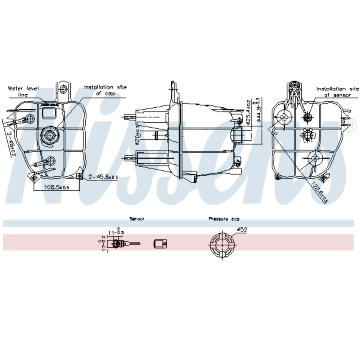 Vyrovnávací nádoba, chladicí kapalina NISSENS 996241