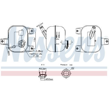 Vyrovnávací nádoba, chladicí kapalina NISSENS 996246