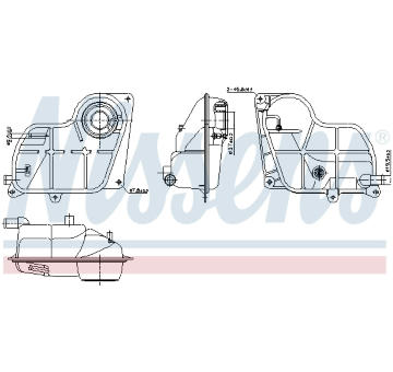 Vyrovnávací nádoba, chladicí kapalina NISSENS 996299