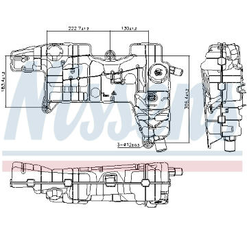 Vyrovnávacia nádobka chladiacej kvapaliny NISSENS 996310