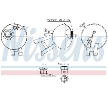 Vyrovnávací nádoba, chladicí kapalina NISSENS 996348