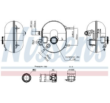 Vyrovnávací nádoba, chladicí kapalina NISSENS 996423