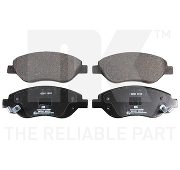 Sada brzdových destiček, kotoučová brzda NK 2223106