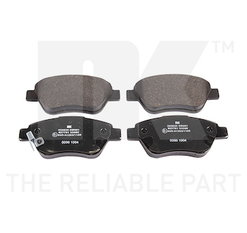 Sada brzdových destiček, kotoučová brzda NK 223635