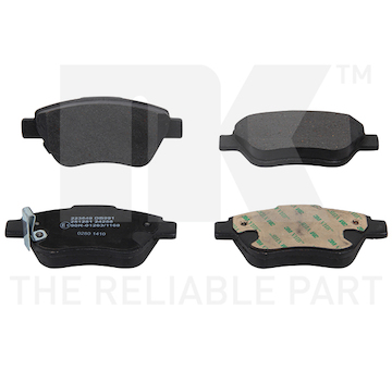 Sada brzdových destiček, kotoučová brzda NK 223649