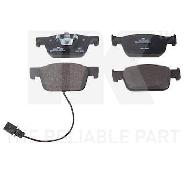 Sada brzdových destiček, kotoučová brzda NK 2247124