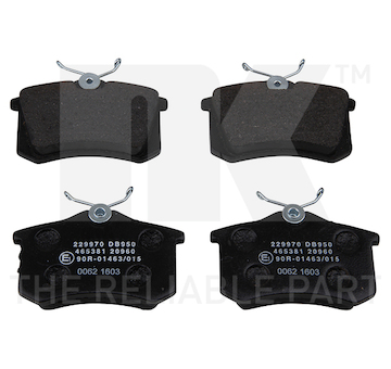 Sada brzdových destiček, kotoučová brzda NK 229970