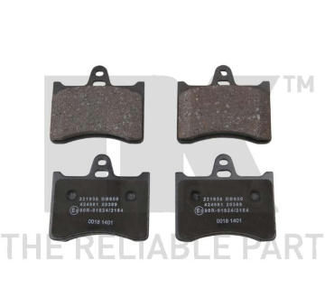 Sada brzdových destiček, kotoučová brzda NK 221938