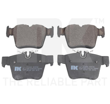 Sada brzdových destiček, kotoučová brzda NK 223392