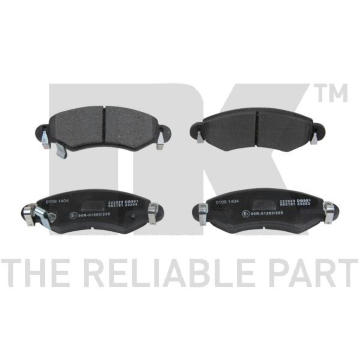 Sada brzdových destiček, kotoučová brzda NK 223623