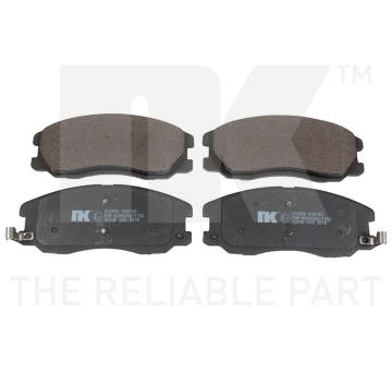 Sada brzdových destiček, kotoučová brzda NK 223659