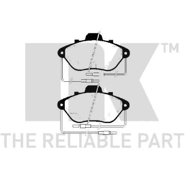 Sada brzdových destiček, kotoučová brzda NK 223718