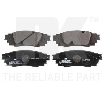 Sada brzdových destiček, kotoučová brzda NK 2245118