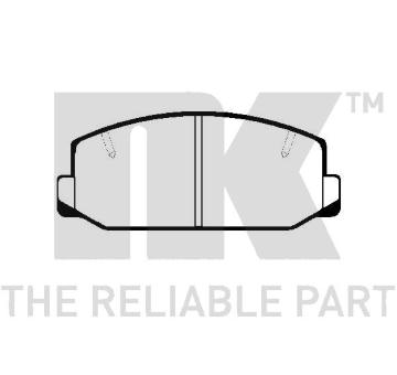Sada brzdových destiček, kotoučová brzda NK 224512
