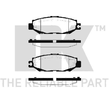 Sada brzdových destiček, kotoučová brzda NK 224544