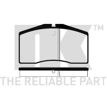 Sada brzdových destiček, parkovací brzda NK 225606