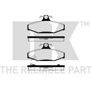 Sada brzdových destiček, kotoučová brzda NK 229214