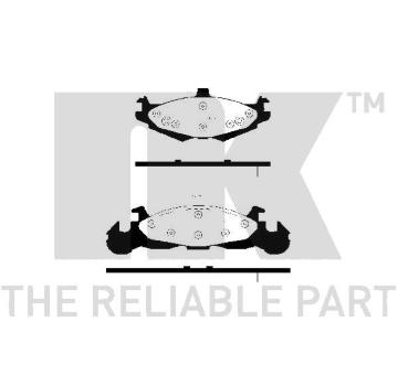 Sada brzdových destiček, kotoučová brzda NK 229302