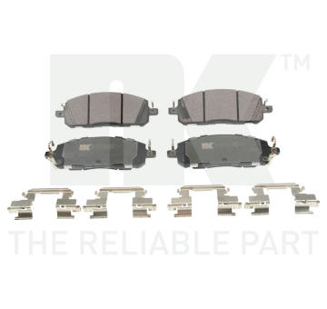 Sada brzdových destiček, kotoučová brzda NK 2299122