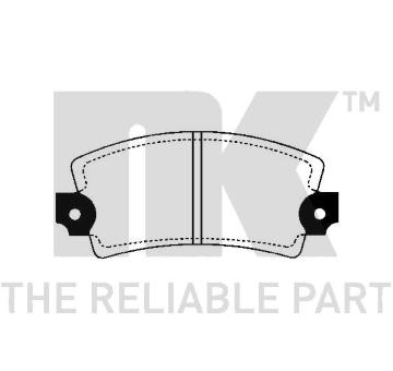 Sada brzdových destiček, parkovací brzda NK 229921