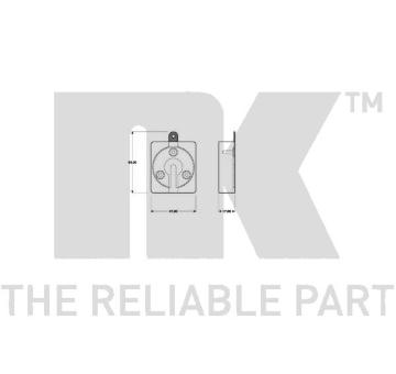 Sada brzdových destiček, kotoučová brzda NK 229931