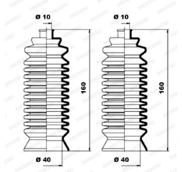 Manżeta riadenia - opravná sada MOOG K150073