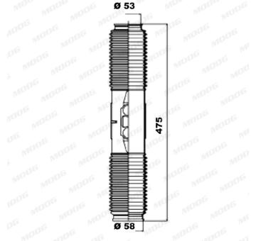 Manżeta riadenia - opravná sada MOOG K150079