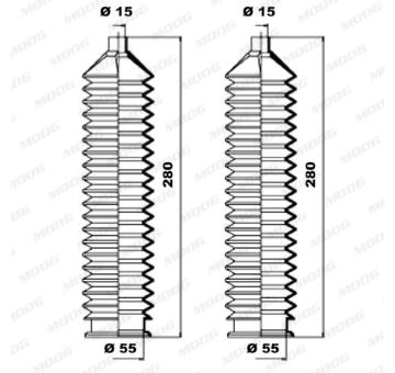 Manżeta riadenia - opravná sada MOOG K150109