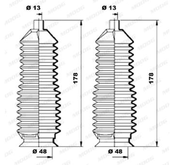 Manżeta riadenia - opravná sada MOOG K150169
