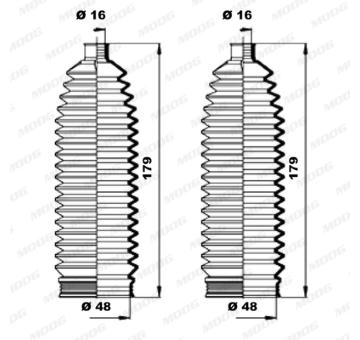 Manżeta riadenia - opravná sada MOOG K150231