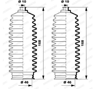 Manżeta riadenia - opravná sada MOOG K150257