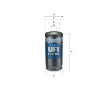 Hydraulický filtr, řízení UFI 23.106.00