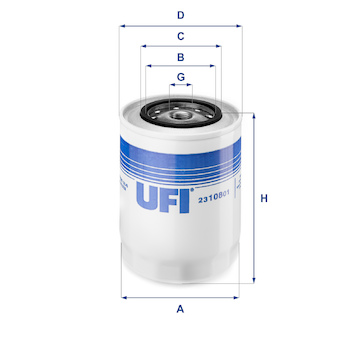Olejový filtr UFI 23.108.01