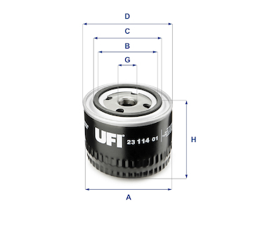 Olejový filtr UFI 23.114.01