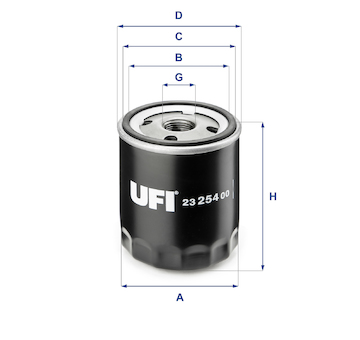 Olejový filtr UFI 23.254.00