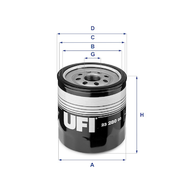 Olejový filtr UFI 23.280.00