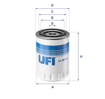 Olejový filtr UFI 23.281.00