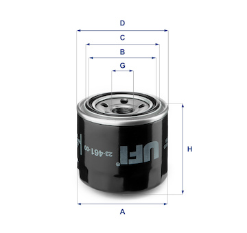 Olejový filtr UFI 23.461.00