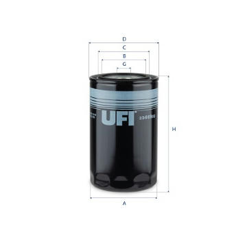 Hydraulický filtr, řízení UFI 23.469.00