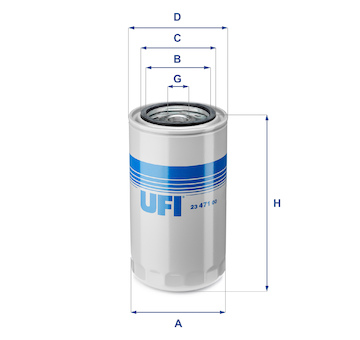Olejový filtr UFI 23.471.00