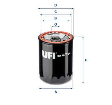 Olejový filtr UFI 23.477.00