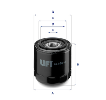 Olejový filtr UFI 23.480.00