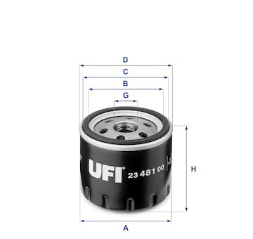 Olejový filtr UFI 23.481.00