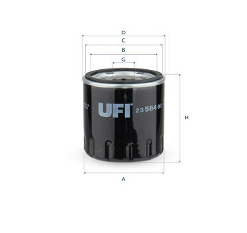 Olejový filtr UFI 23.584.00