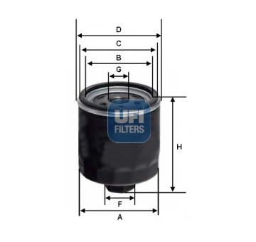 Hydraulický filtr, řízení UFI 23.592.00