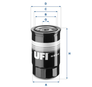 Olejový filtr UFI 23.615.00