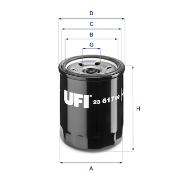 Olejový filtr UFI 23.617.00